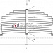 Задняя рессора для автомобилей производства ПАО "Камаз" 65801 12-листовая