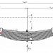 Задняя рессора УАЗ 452, 3741 16-листовая